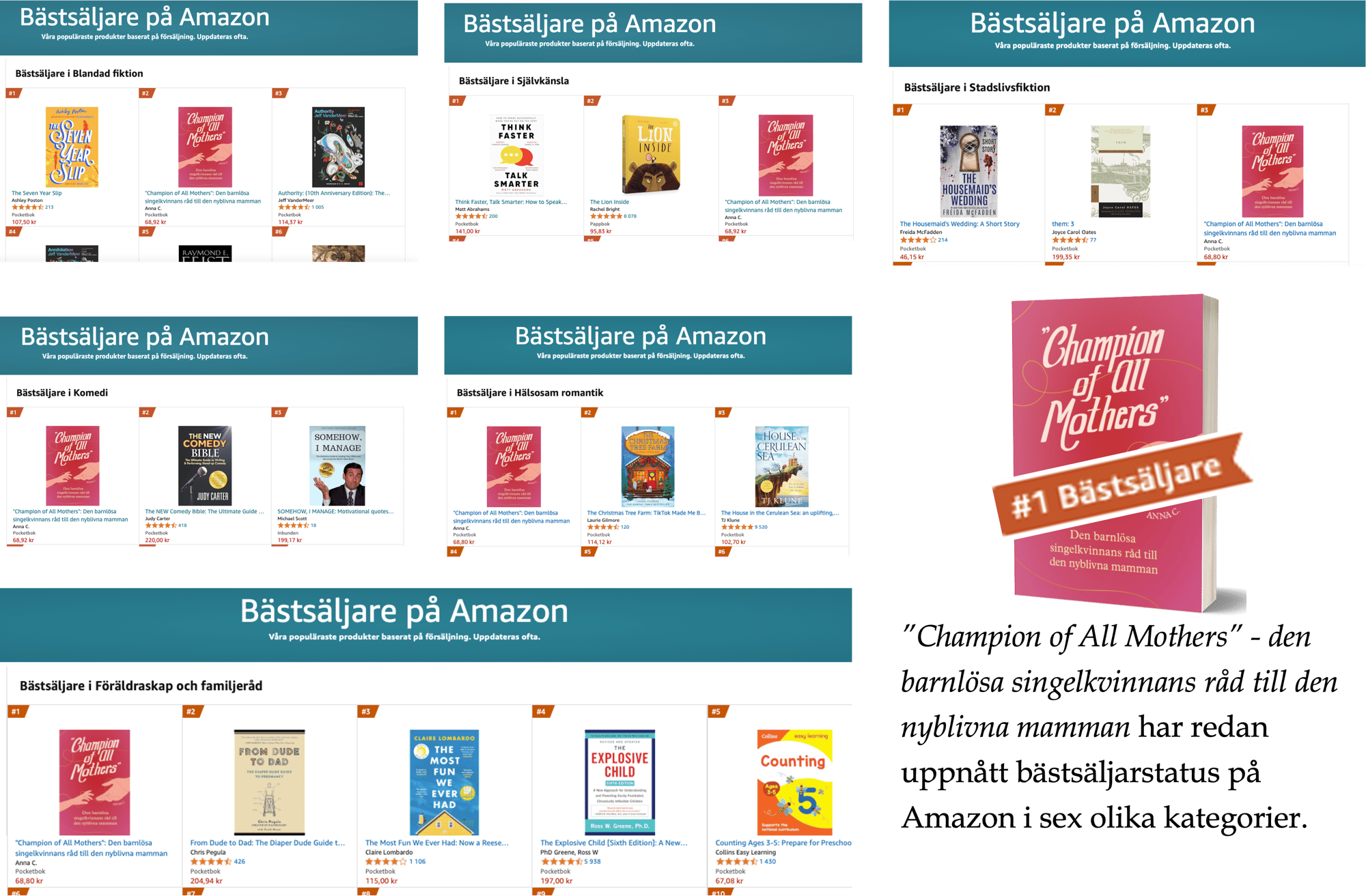 Champion of All Mothers Amazon Bestsäljare-1